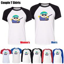 Eric Theodore Cartman in South Park Funny Design Printed T-Shirt Men’s Boy’s Graphic Tops Blue or Black Sleeve