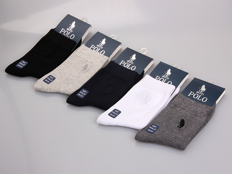10pcs 5pairs classical Men s Socks Sport Polo Sock Brand Casual Cotton sport male sock meia