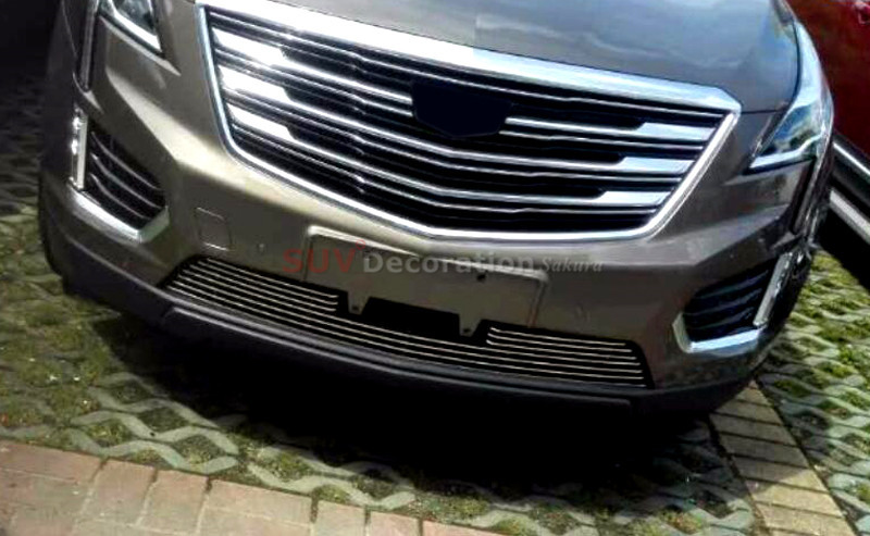 キャデラック Xt5 2016 2017 2018 2019 Abs クローム金属車フロントボトムグリルグリルカバー