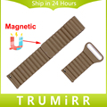 18mm 20mm 22mm 24mm Genuine Leather Watch Band Quick Release Strap Universal Wrist Bracelet Magnetic Lock