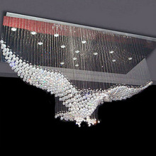 new eagles design luxury modern crystal chandelier lighting lustre hall LED lights cristal lamp L100*w55*H80cm 110v-220v