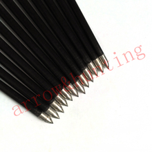 24pcs archery carbon recurve bow arrow with 4 2mm ID carbon shaft and fixed aluminum arrow