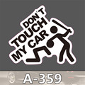 Styling A 359 Don t touch my PVC waterproof suitcase stickers affixed leaflet toon dead fly