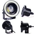 2PCS Car Cob Led Angel Eyes Fog Light Lens Projector Led Halo Ring Waterproof Xenon White