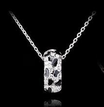 2015 New Stunning Celebrity Vertical Hammered Bar Charm Choker Leopard Pendant Necklace Chain Wedding Event Jewelry