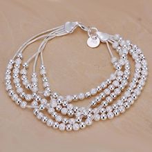 H250 925 delicate silver bracelet, 925 delicate silver vogue jewelry 5 Line Balls Bracelet /aioaizva bauajsba