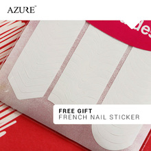Azure Nail Polish White Pink French Manicure Nail Top Base Coat Free Tip Guides Decoration Soak