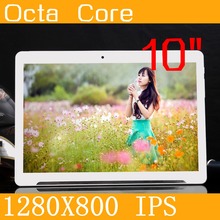 Android5.1 Tablet 10 ” IPS 1280*800 4GB/64GB MT6592 Octa Core Tablette Dual SIM Phone Call GPS wifi The metal shell Tablet PC