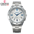 CHENXI Brand Fashion Creative Men Quartz Watch Innovation Roman Numerals Dial Male Wristwatch Precision Steel Strap