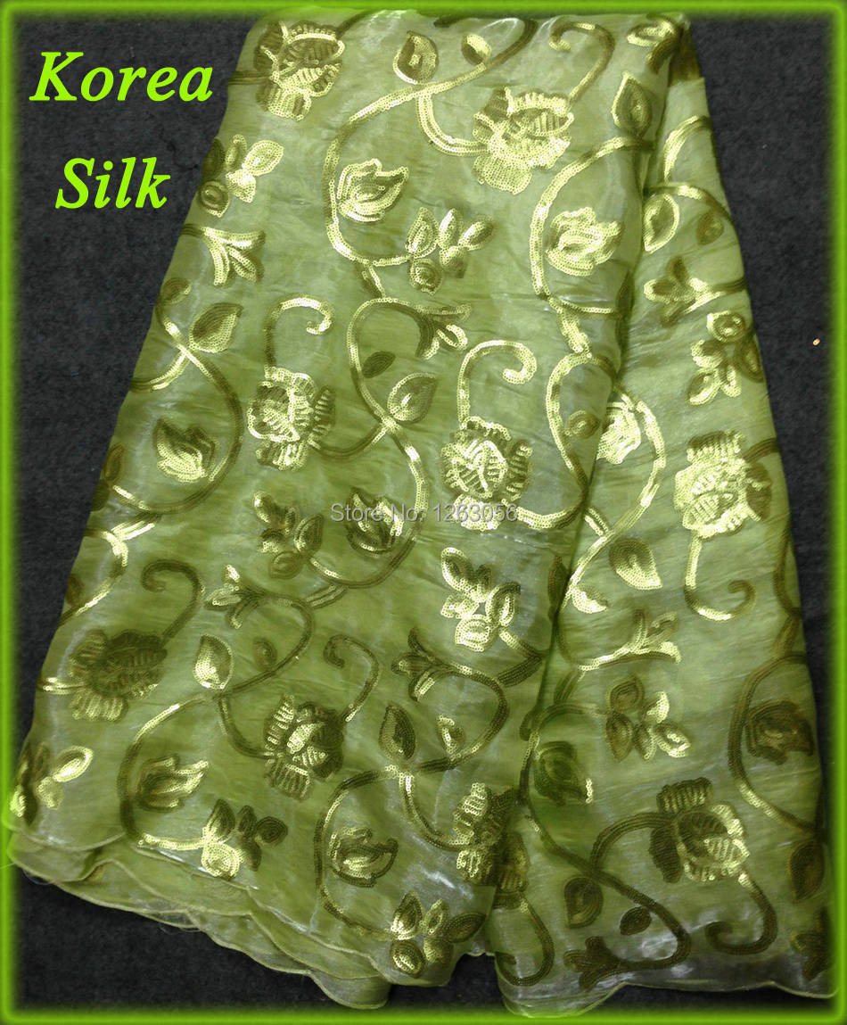 Buy 2014 New lace applique print silk fabric Korean