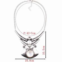 2014 New Fashion Alloying Chunky Pendant Link Chain Statement Necklace Women Club Trendy Jewlery Accessories Gift