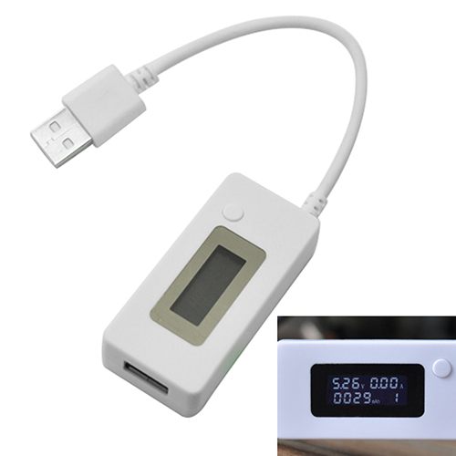 Mini LCD Dual USB Voltage and Current Detector Mobile Power USB Charger Tester 92T7
