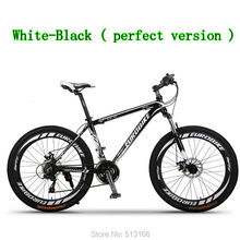 Factory Supply Directly Complete 21-Speed bikes Mountain Bike 26inch Mountain bicycle Perfect Version-Black White MTB