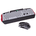 Wired USB Gaming Keyboard 104 Key Three Colors LED Backlight Keyboard with mouse Gaming Combo for