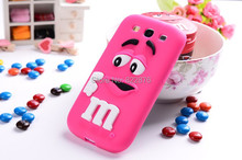 For samsung galaxy s3 case M&M’S chocolate candy rubber silicone back cases covers to samsung i9300 9300 free shipping