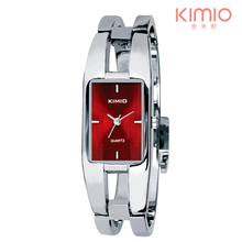 2015 precio de la promoción señora elegante ocio de moda alta calidad en acero inoxidable del color del reloj kimio reloj de para