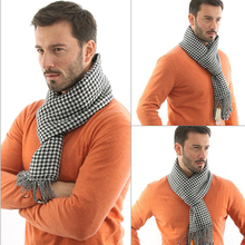 Winter Plaid Tartan Scarf Women Cozy Warm Muffled Shawl Colorful Houndstooth Scarves Gifts For Him