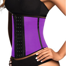 4 Steel Bones 2015 women fashion hot sale shaper cincher waist training sport latex corset bustier
