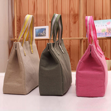 Excellent Quality Lancheira Lunch Bags Cooler Insulated Lunch Bag for Women Thermal Canvas Bag Lunch Bolsa