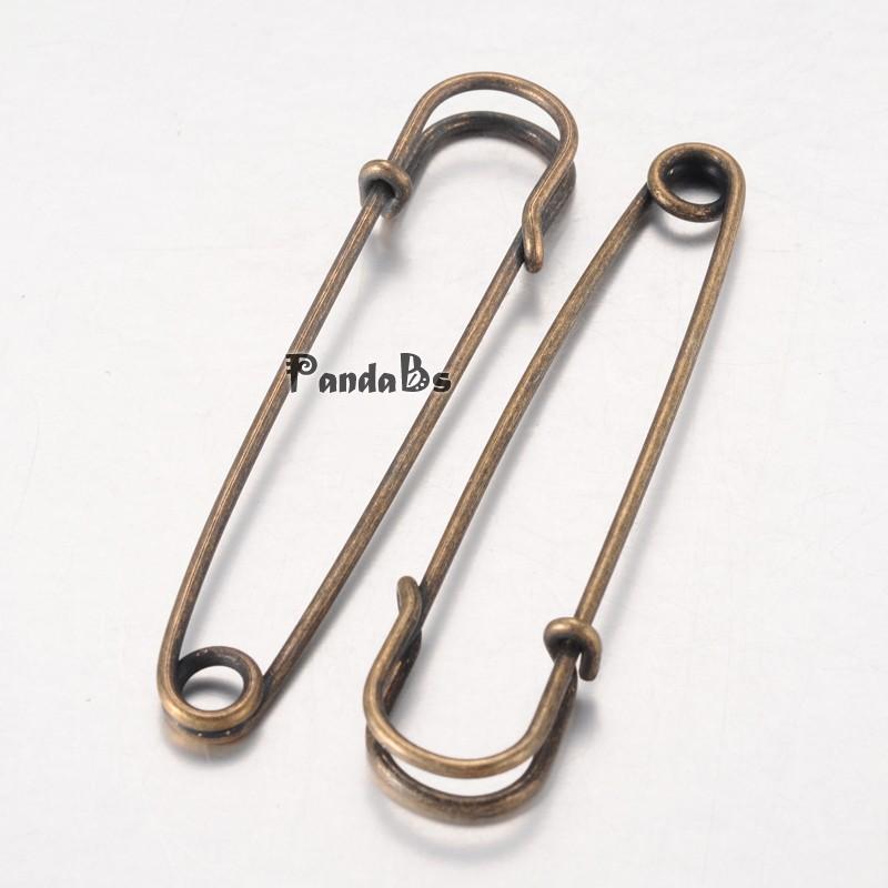 Nickel Free Iron font b Kilt b font Pins Brooch Findings Antique Bronze Color 70mm long