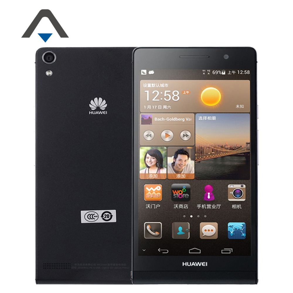 Original Huawei Ascend P6S Quad Core 1 6GHz 4 7 1280x720 Android 4 2 8 0MP