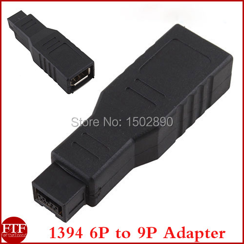 Firewire IEEE 1394 6 Pin Female to 9 Pin Female Adapter Convertor 9P 6P
