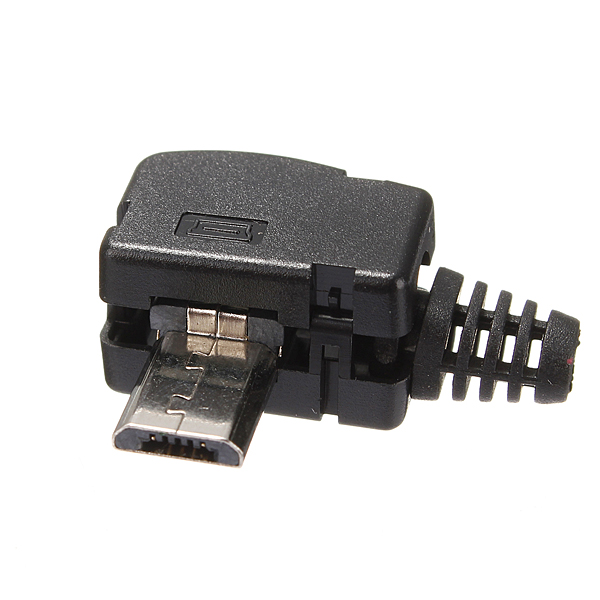Best Promotion New Plastic Metal Right Angle Micro USB 5Pin 5P Port Male Plug Socket Connector