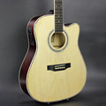 Electro Acoustic Electric Folk Pop Flattop Guitar 41 Inch Guitarra 6 String Picea Asperata Basswood Light