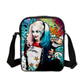 Hot Suicide Squad Messenger Bags For Students Harley Quinn School Bags For Girls Funny Joker Printing