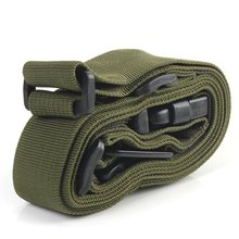 High quality Three Point Rifle Sling Adjustable Bungee Tactical Airsoft Gun Strap Paintball Gun Sling for hunting Army Green