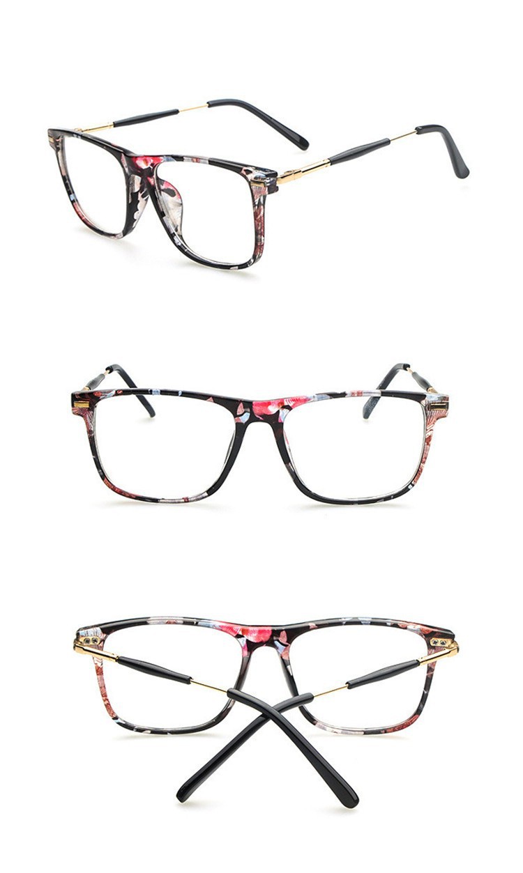 2016 Brand Design vintage Grade Spectacle Frame Eyeglasses Frames Women Lady metal temples Computer Eye Glasses Oculos de grau (2)