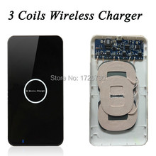 3 Three Coils Qi Wireless Charger Pad For iPhone 5s 6 Plus Galaxy S6 Edge Lumia