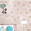 Bedroom wallpapers flower Pink floral wall paper roll for walls 3D Wall murals wallpaper non woven