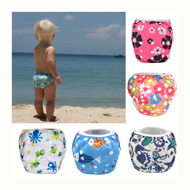Baby Swim Diapers High Quality Adjustable Swim Baby Nappies 1pc Reusable swim pants 0 1 2 3 4 5 6 7 8 9 10 11 12 month year