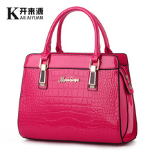 The new 2016 “women bag handbag bright paint stone grain high-grade one shoulder laptop bags euramerican style atmosphere