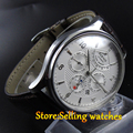 Parnis 43mm Automatic Men s watch Japan 26 jewelry 9100 movement Sapphire watch