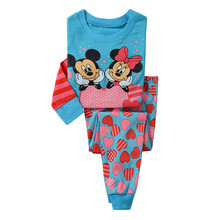 Girls pajamas set cartoon Pajama suit clothing set Kids pijamas Children Spring autumn winter 2 piece