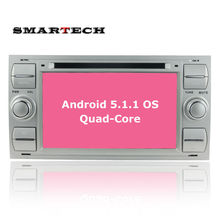 2Din 4 Core Android 5.1.1 Auto Radio Car DVD Player for Ford Mondeo Focus Fusion Kuga Smax Fiesta Galaxy Car MP3 3G WIFI GPS Map