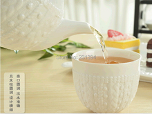High grade bone china Drinkware Coffee Tea Set Wool relief process Ceramic teapot coffee pot Gift