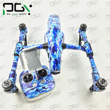 PGY Ocean camouflage Skin for DJI inspire1 FPV Quadcopter drone RC Part accessories waterproof UV decals stickers set Newly Hot