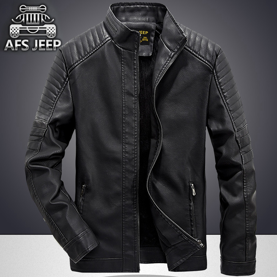 New Men Biker Motorcycle Slim Fit Hooded Genuine Leather Jacket M6