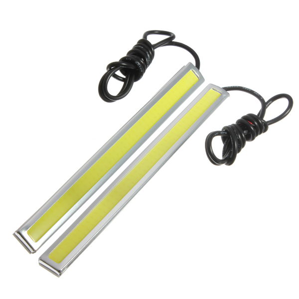 High Quality 2X 17cm LED COB 84 Chip Pure White Car Auto Driving DRL Daytime Running