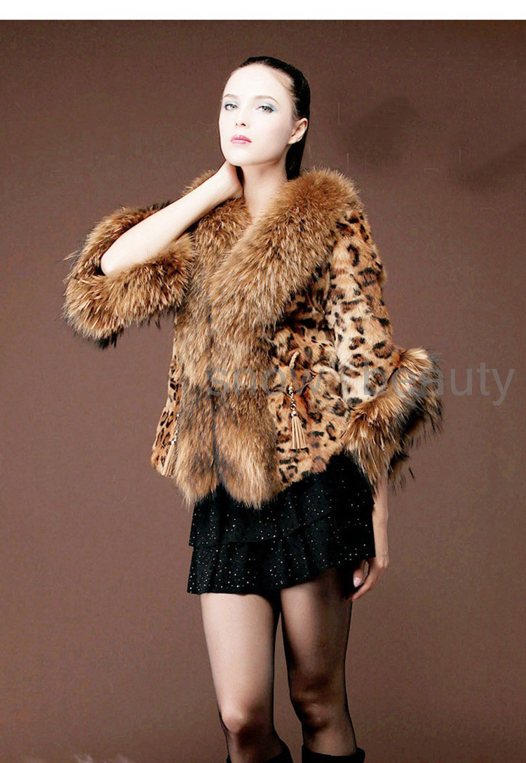 rabbit fur jacket with raccoon fur collar (8)