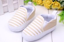 Baby Boy First Walkers Fashion Striped Canvas Infant First Walkers