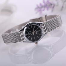 Excellent Quality New Famous Brand Silver Casual Quartz Watch Women Metal Mesh Stainless Steel Dress Watches