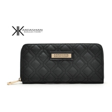 Designer wallets famous brand women wallet and purse clutch leather carteiras kim kardashian kk collection brand wallets ladies