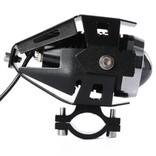 Motorcycle Universal CREE U5 125W White LED Driving Fog Head Spot Light Lamp Waterproof White Lamp Headlight Bulb MA167
