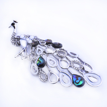 Shell jewelry fox tree flower rose peacock-shaped brooch / European and American fashion jewelry classic factory