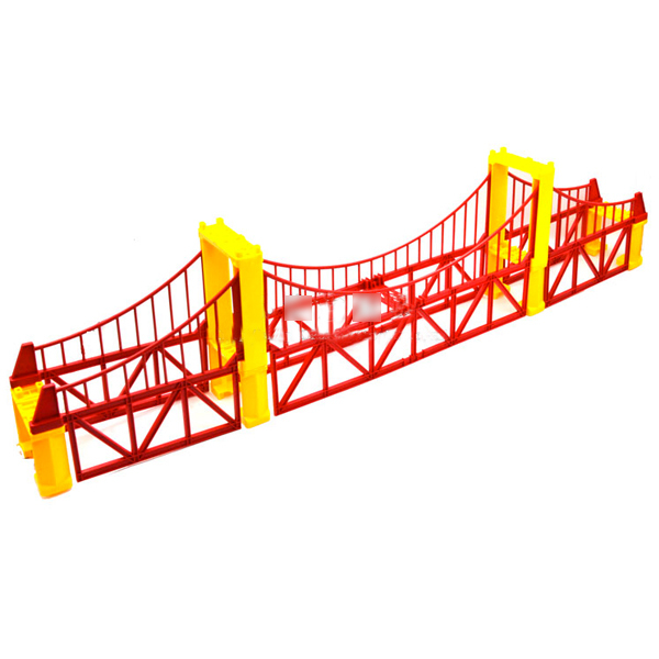 D1035 Free shipping Thomas electric train parts plastic red bridge scene (Double Bridge) children's toys