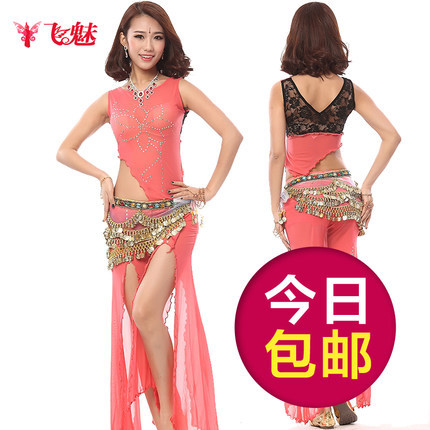 Flying charm belly dance costumes lace new spring gauze Belly Dance Costume Suit leotard exercise clothing
